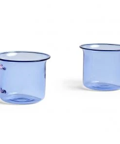 HAY tazze caffè set 2pz azzurra con manico rosa
