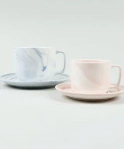 HAY Twist Cup & Saucer Blue Small Set of 2 13 HAY Twist Cup & Saucer Blue Small Set of 2