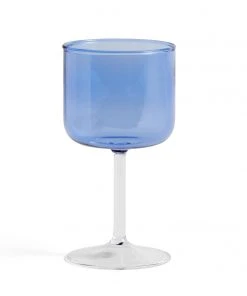 HAY Calici Blu Base Trasparente Set 2pz