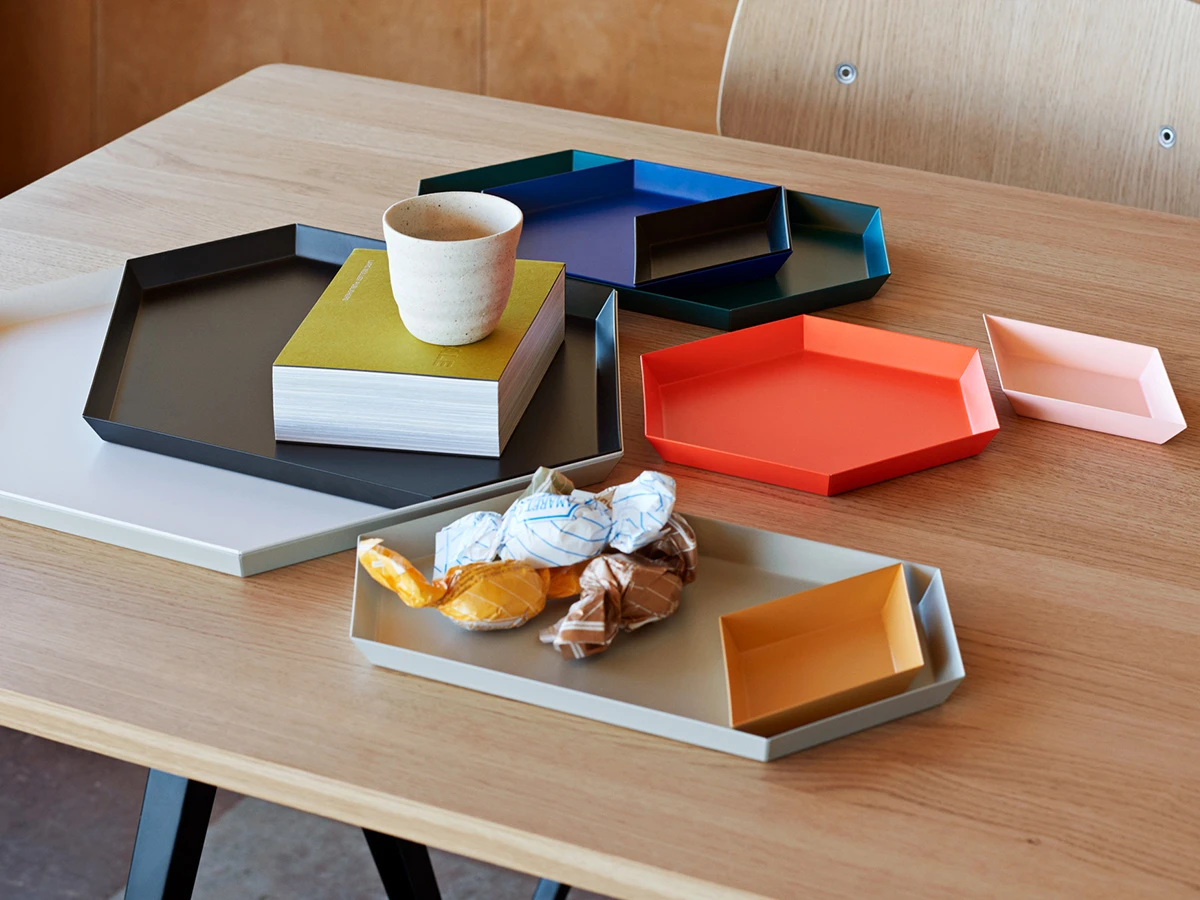 HAY Small Royal Blue Kaleido Hexagon Tray 4 HAY Small Royal Blue Kaleido Hexagon Tray