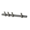 HAY Gray Aluminum and Oak 5 Hooks Beam Coat Rack